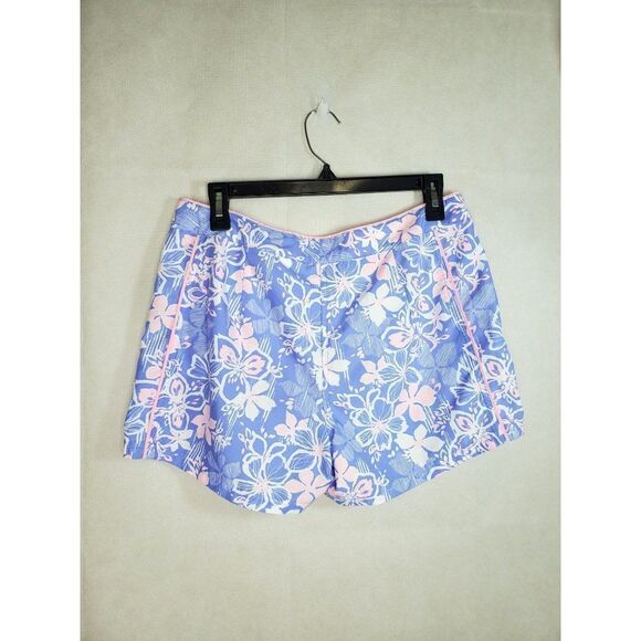 Eddie Bauer Floral Hawaiian Print Swim Active Quick Dry Resort Vacation Shorts - Picture 9 of 10